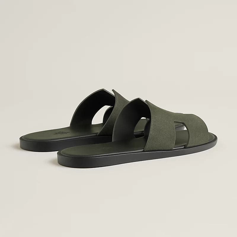 Hermes Izmir Sandal Vert Toundra