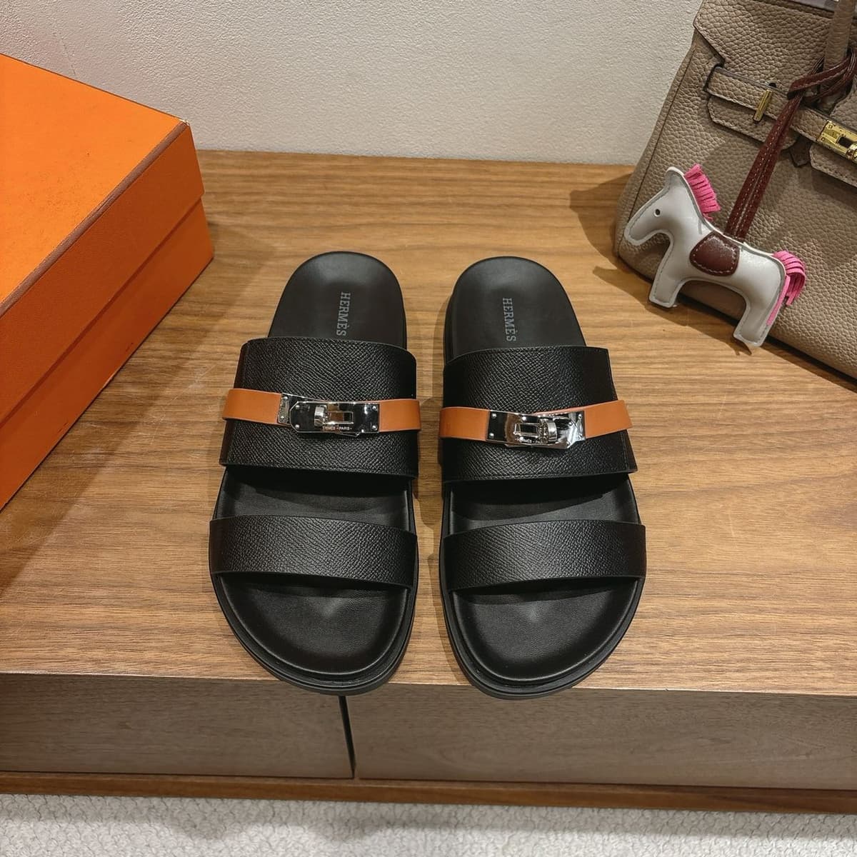 Hermes Milano Black and Brown