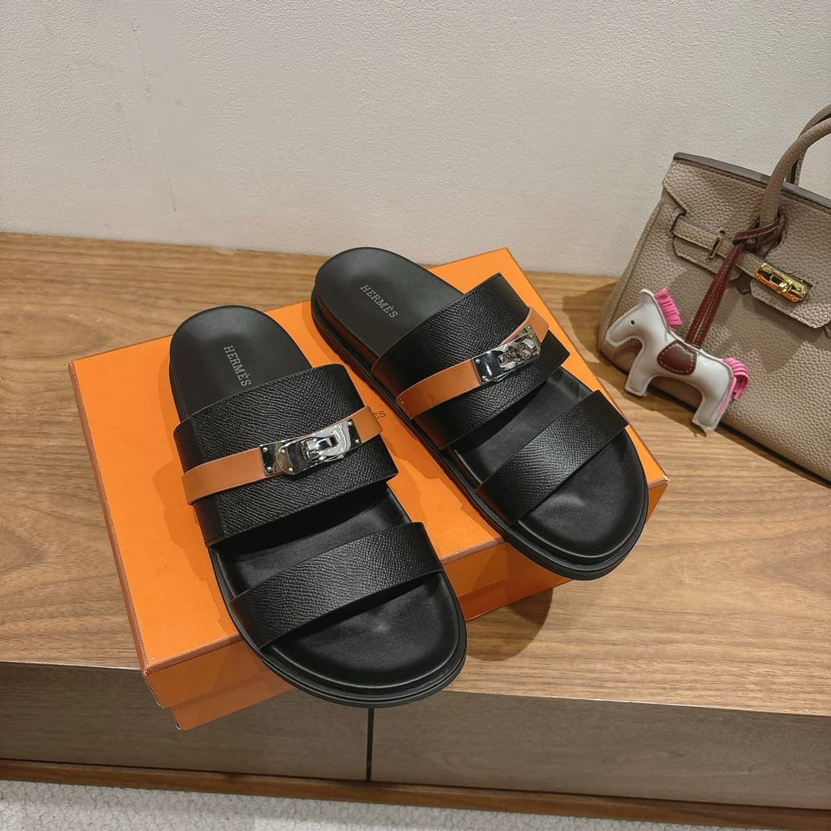 Hermes Milano Black and Brown