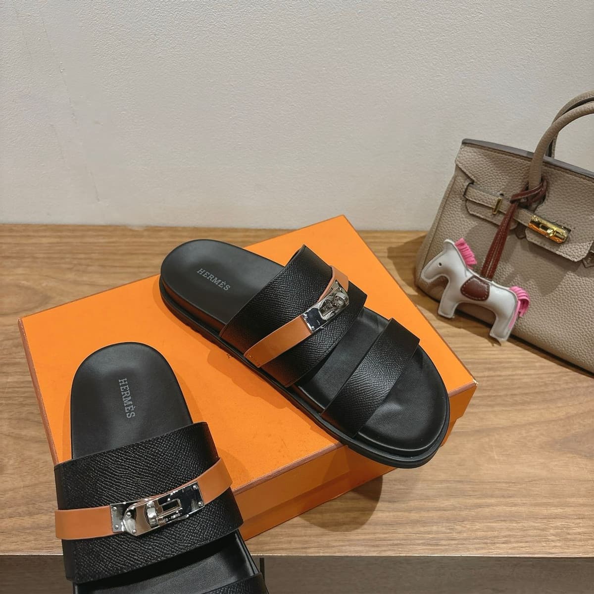 Hermes Milano Black and Brown