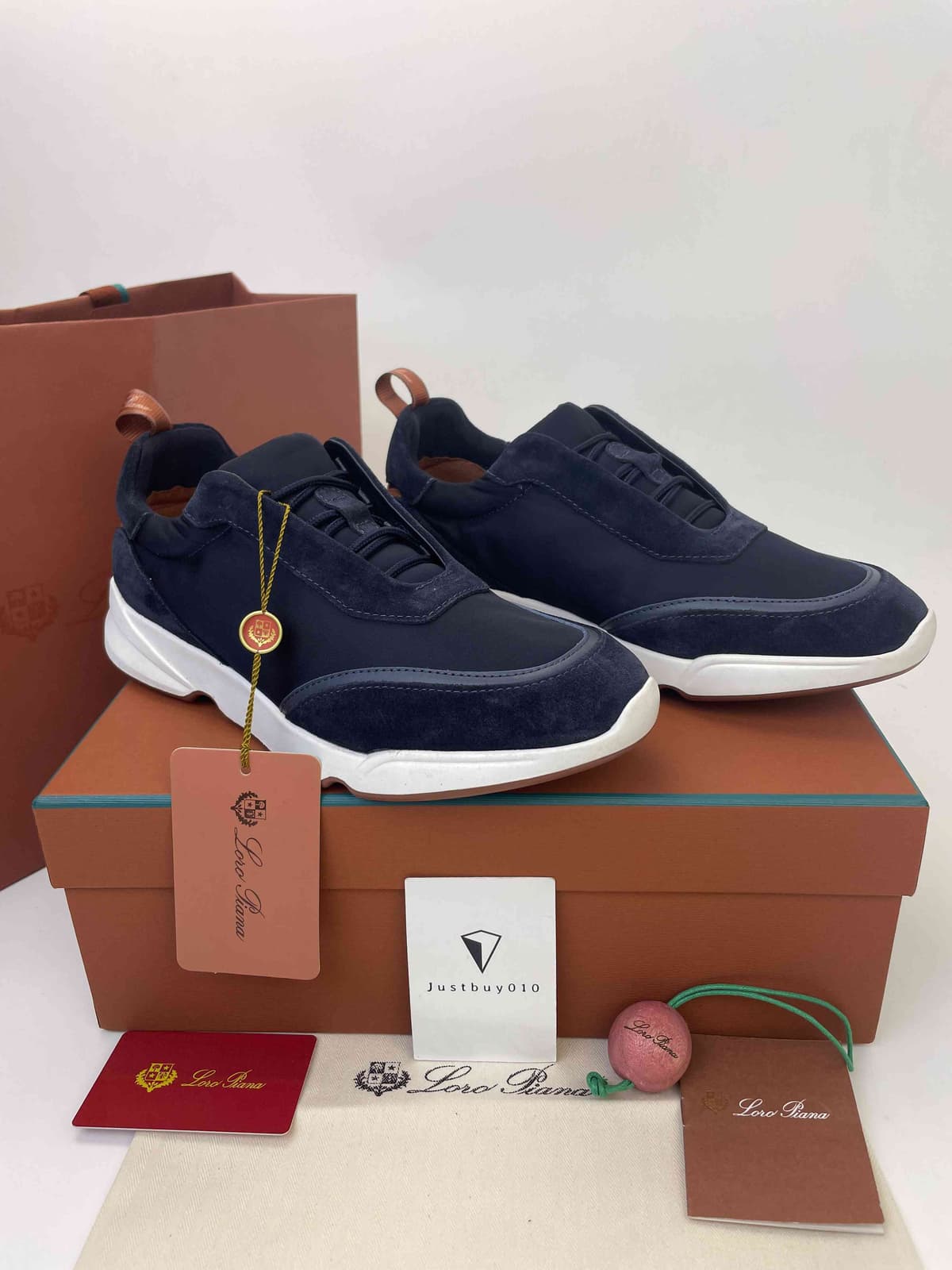 Loro Piana Modular Walk Navy Blue .