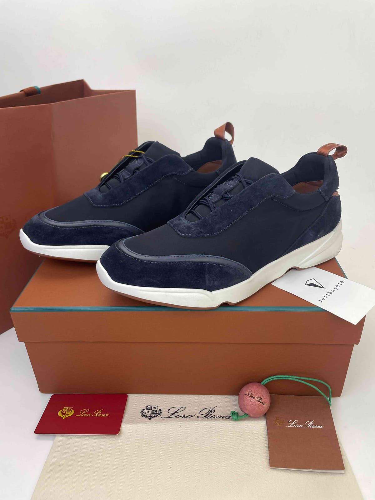 Loro Piana Modular Walk Navy Blue .