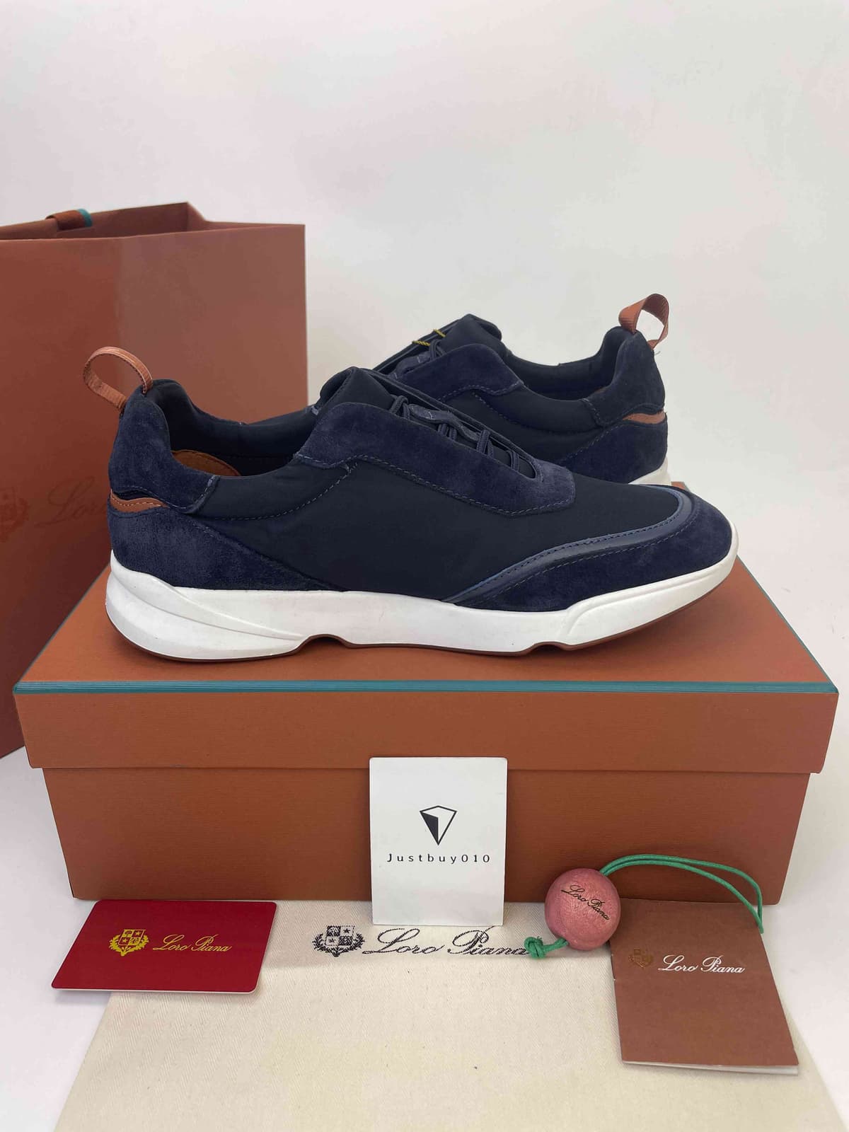 Loro Piana Modular Walk Navy Blue .