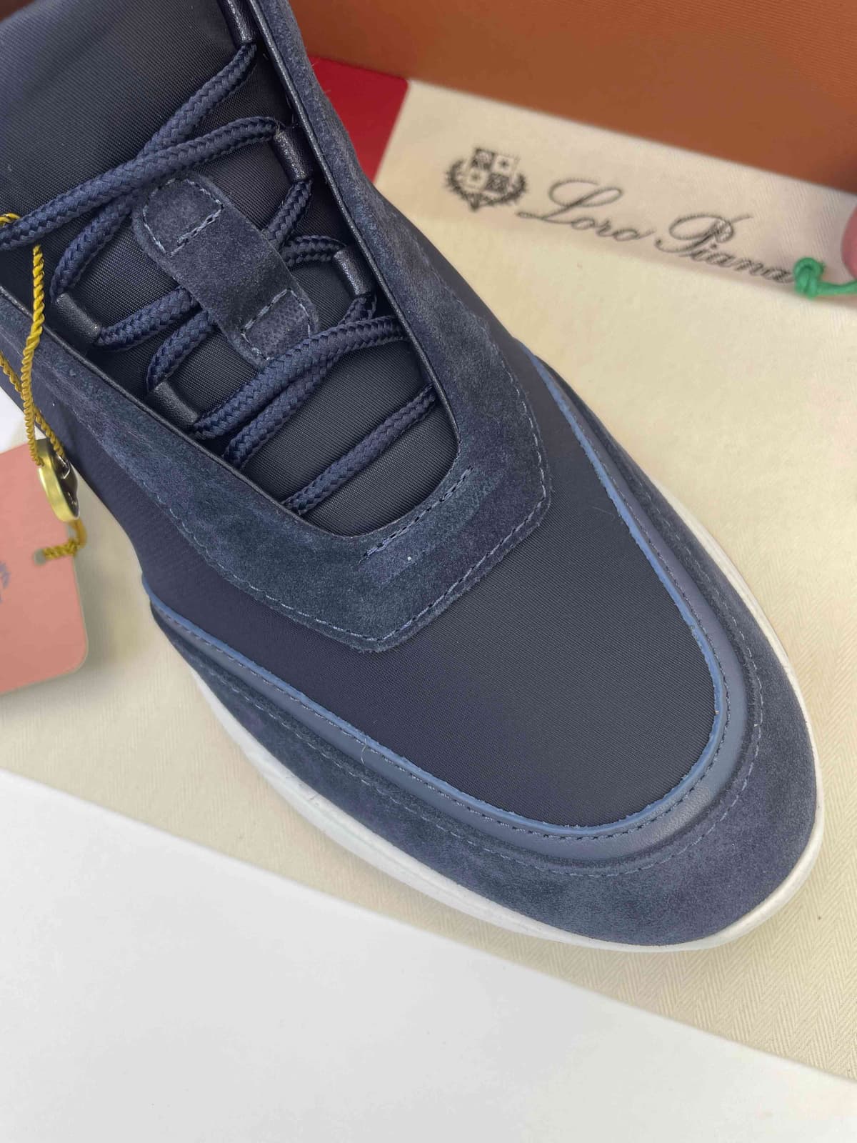 Loro Piana Modular Walk Navy Blue .