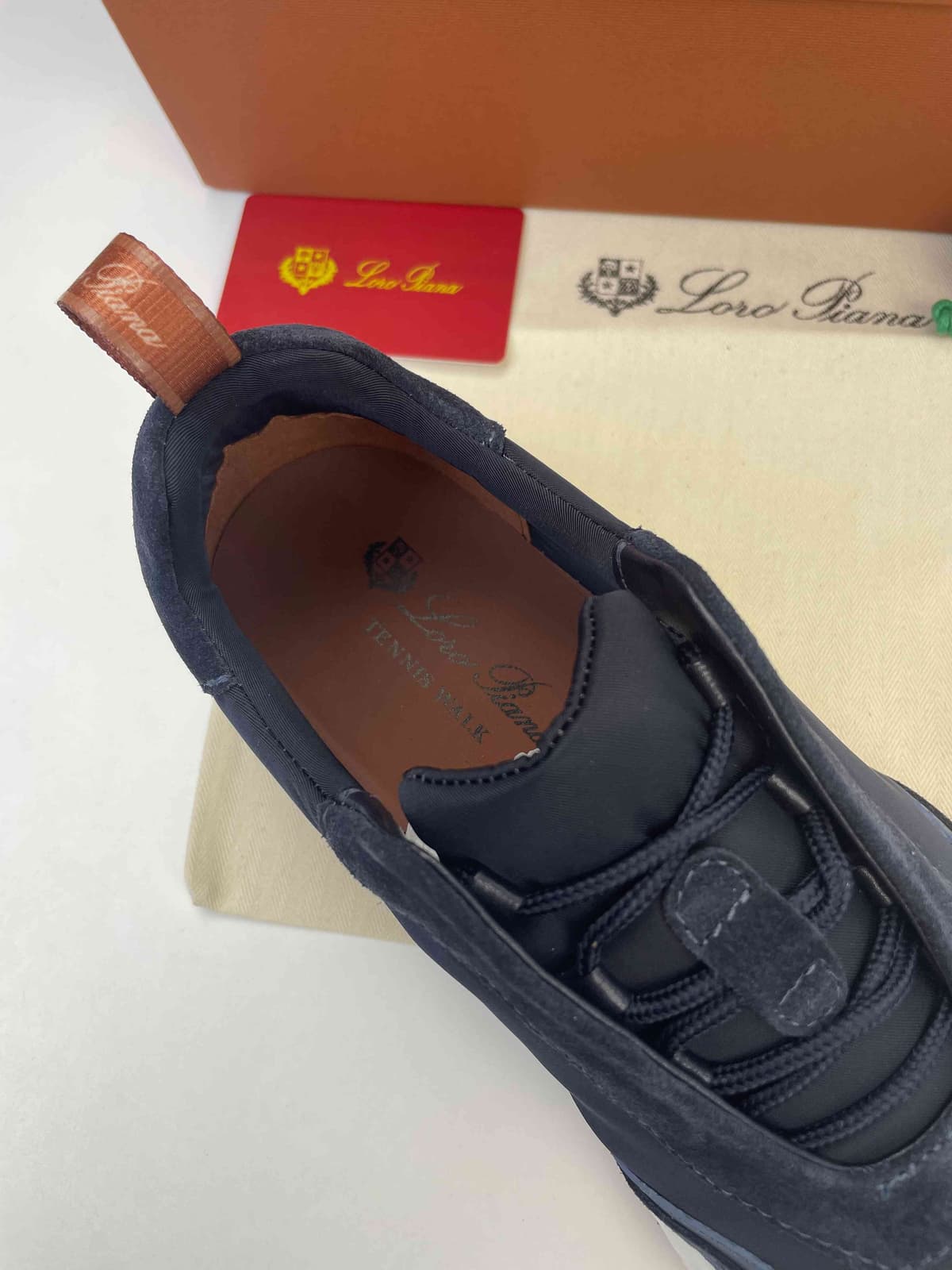 Loro Piana Modular Walk Navy Blue .