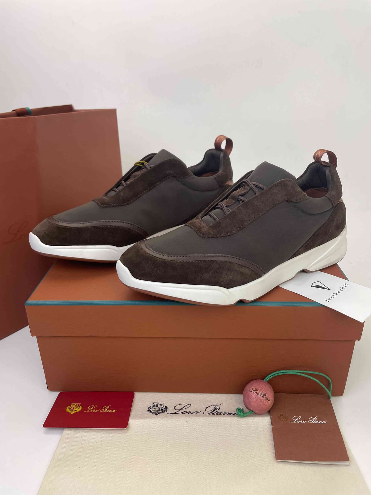Loro Piana Modular Walk Suede Brown