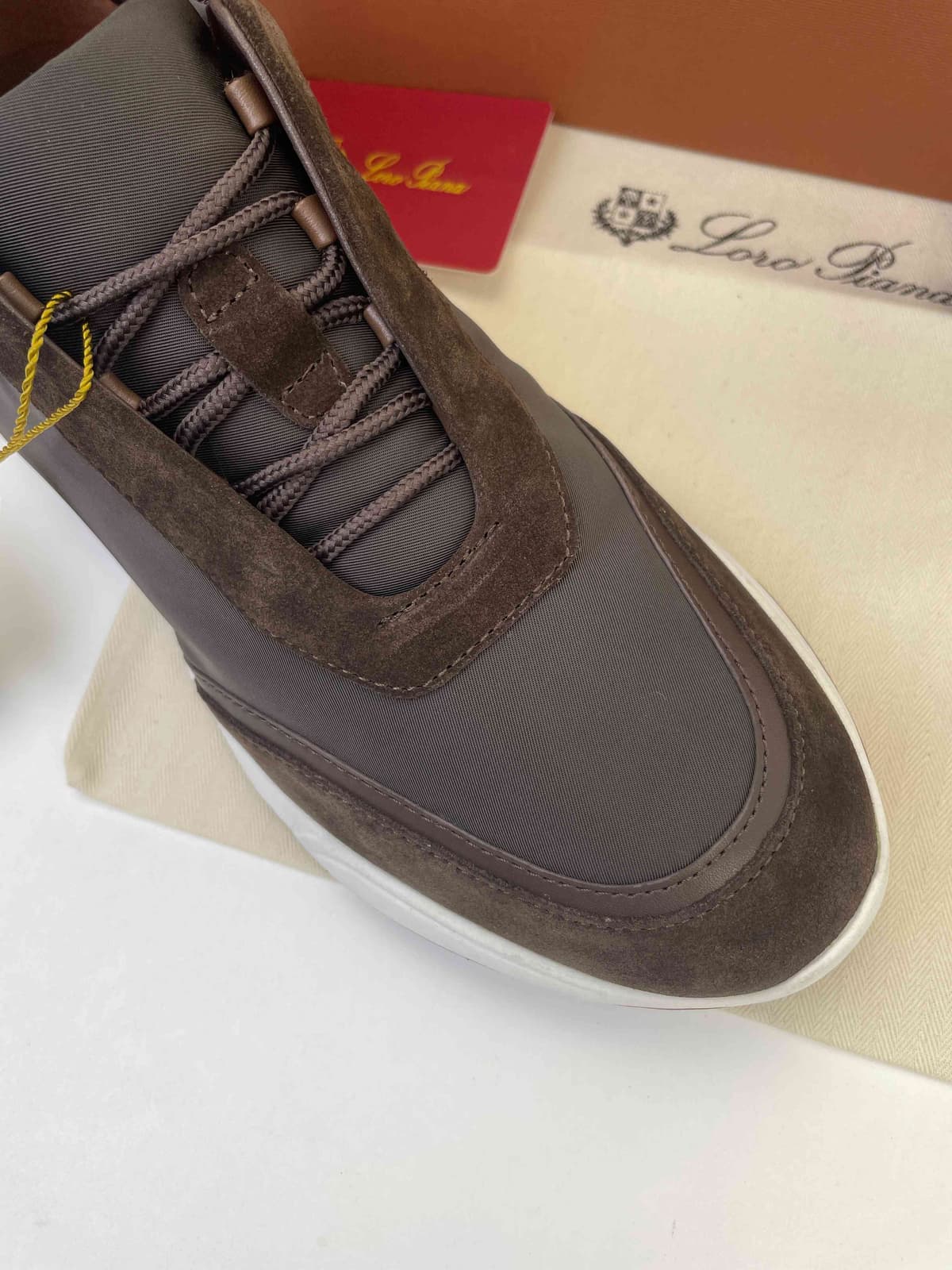 Loro Piana Modular Walk Suede Brown