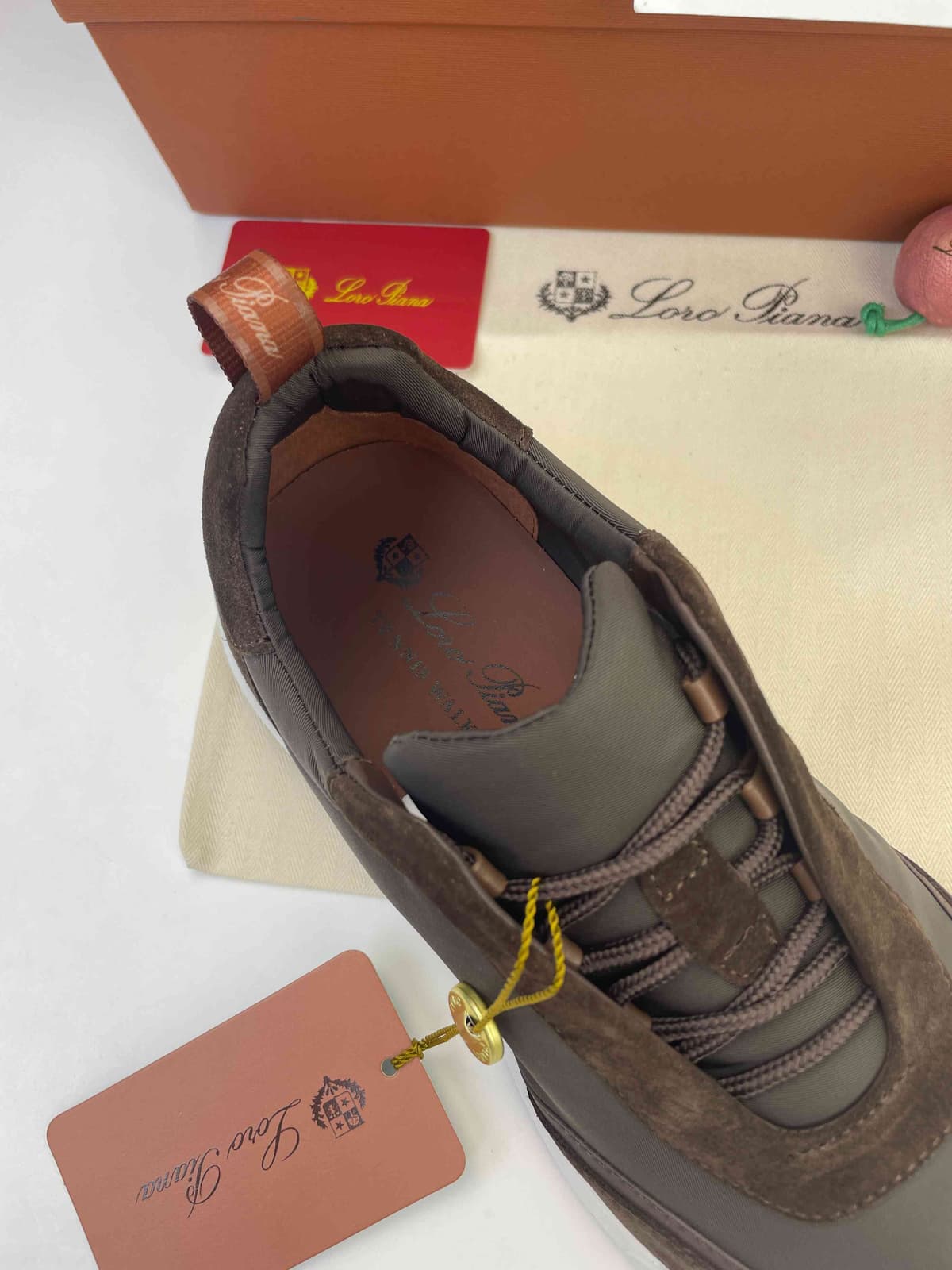 Loro Piana Modular Walk Suede Brown