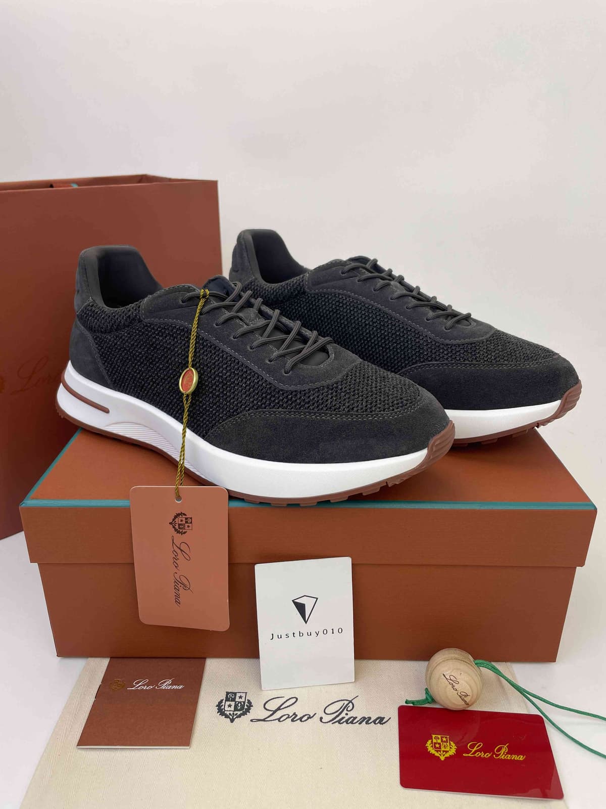 Loro Piana 360 Flexy Walk (Charcoal Blue/Frost Gray)