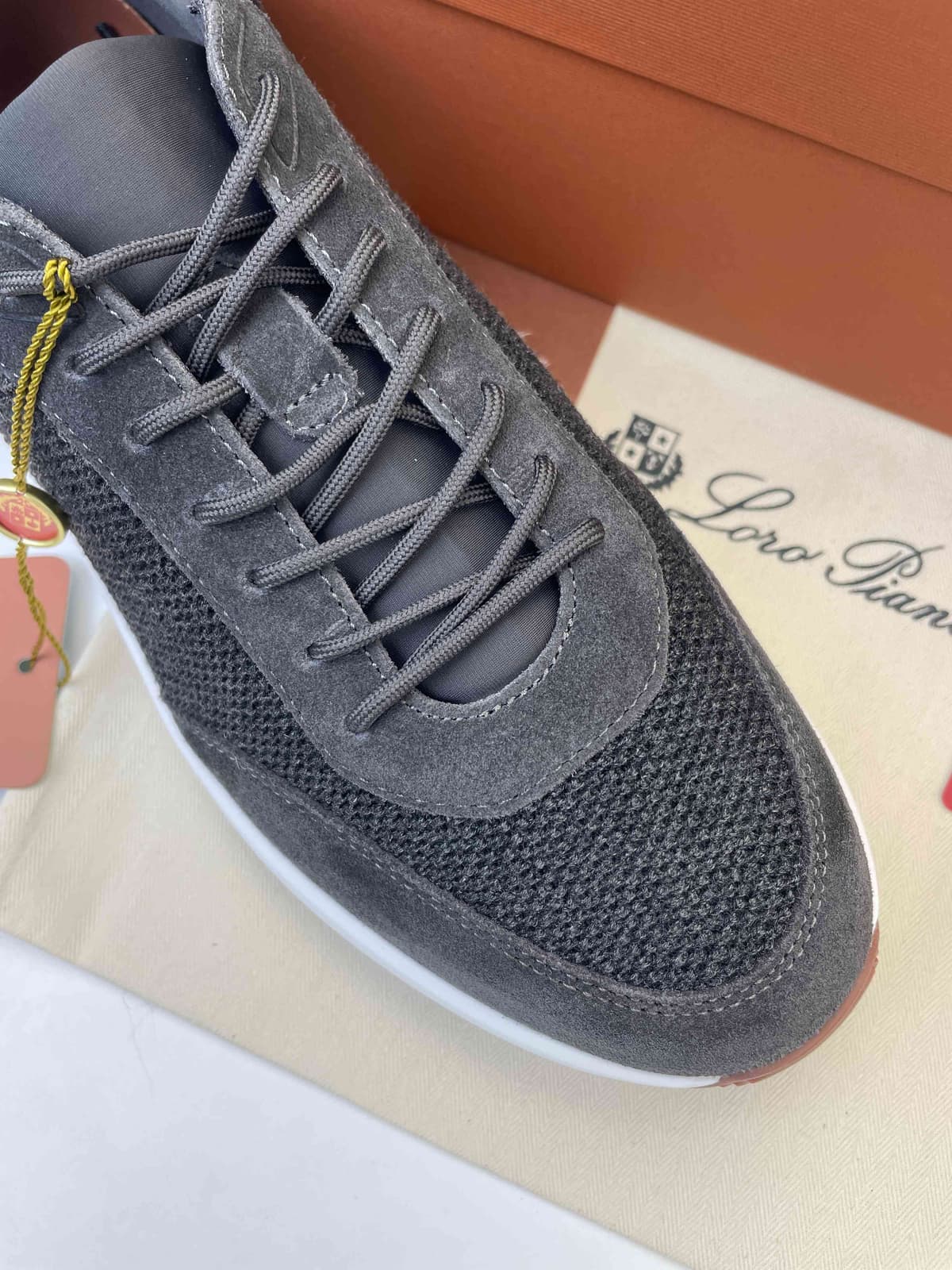 Loro Piana 360 Flexy Walk (Charcoal Blue/Frost Gray)