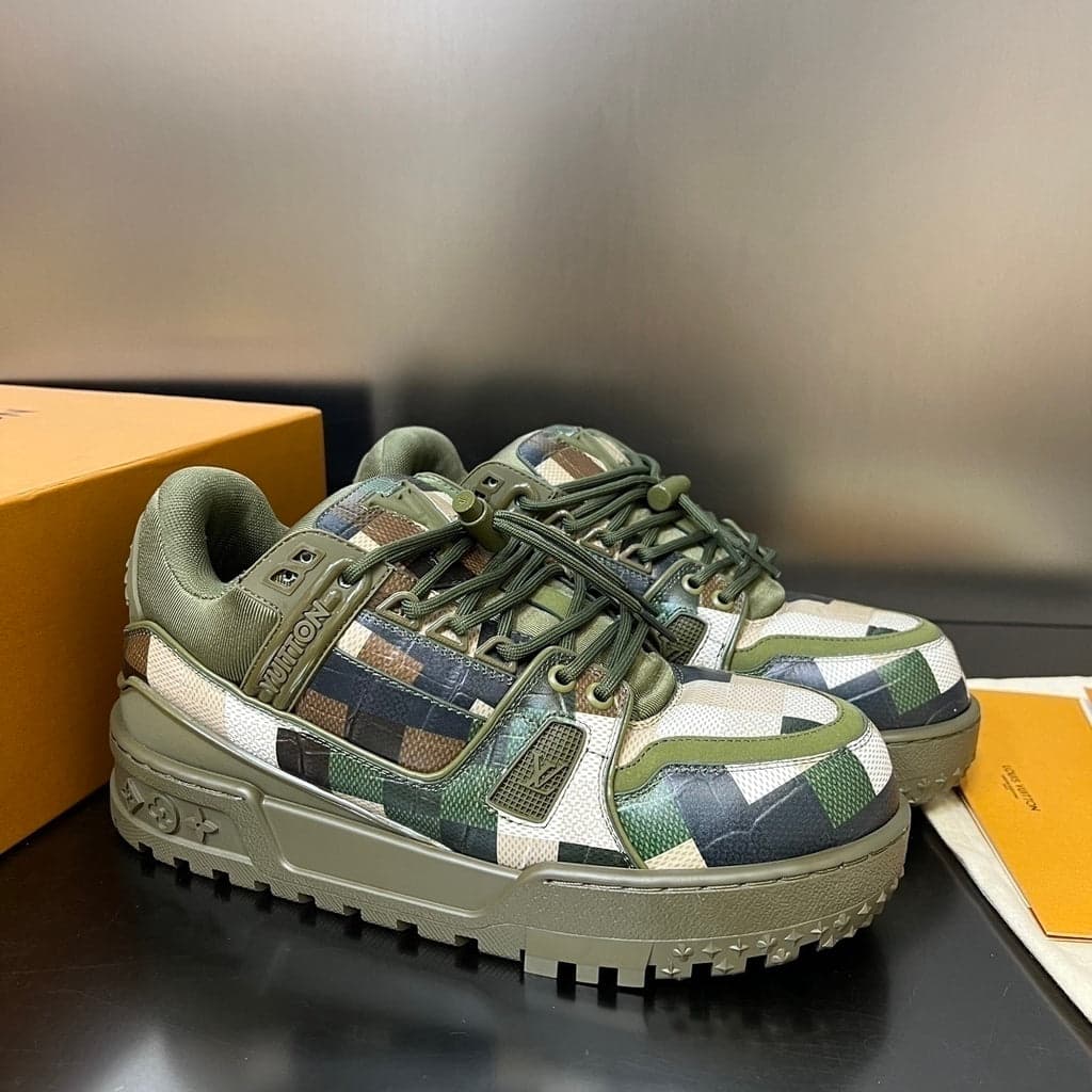 Trainer Maxi Sneaker Green Damoflage Damier