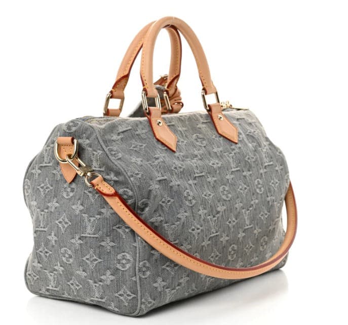 Louis Vuitton Speedy 30 B Soft Denim