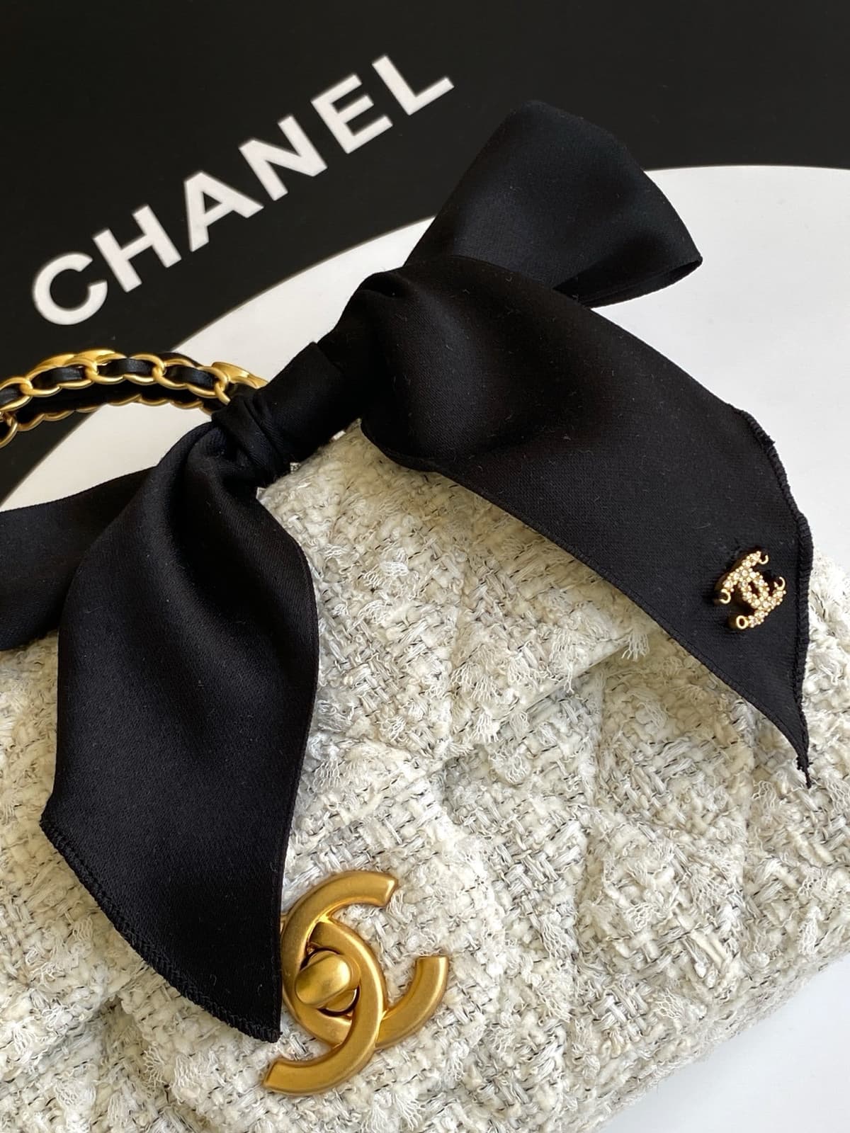 Mini Flap Bag With Top Handle CHANEL