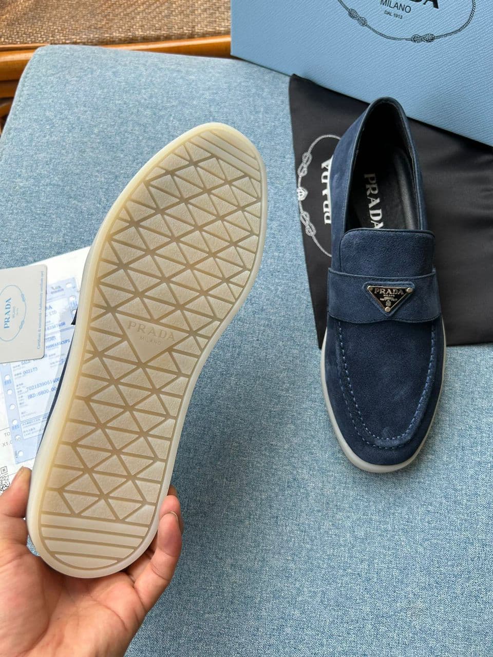 Mocassim Prada blue