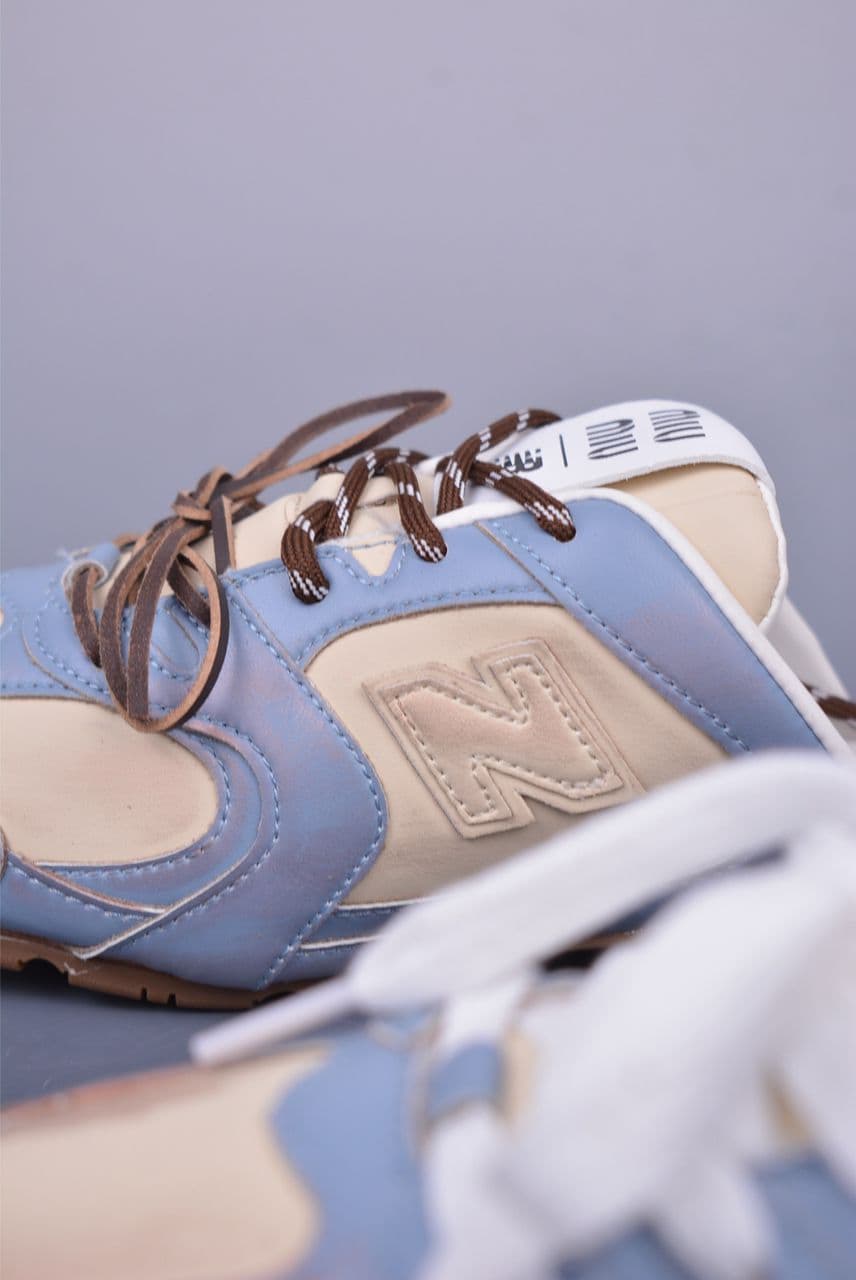 New Balance x Miu Miu 530 SL Mule Light Blue / Beige