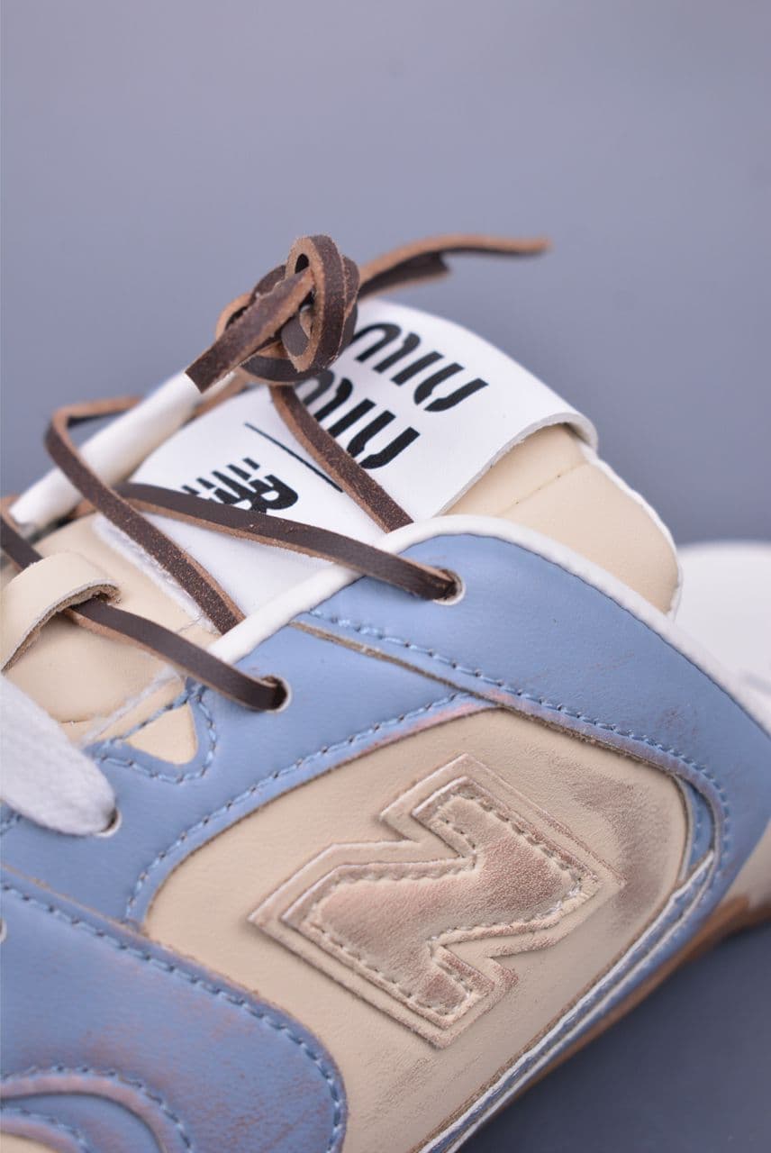 New Balance x Miu Miu 530 SL Mule Light Blue / Beige