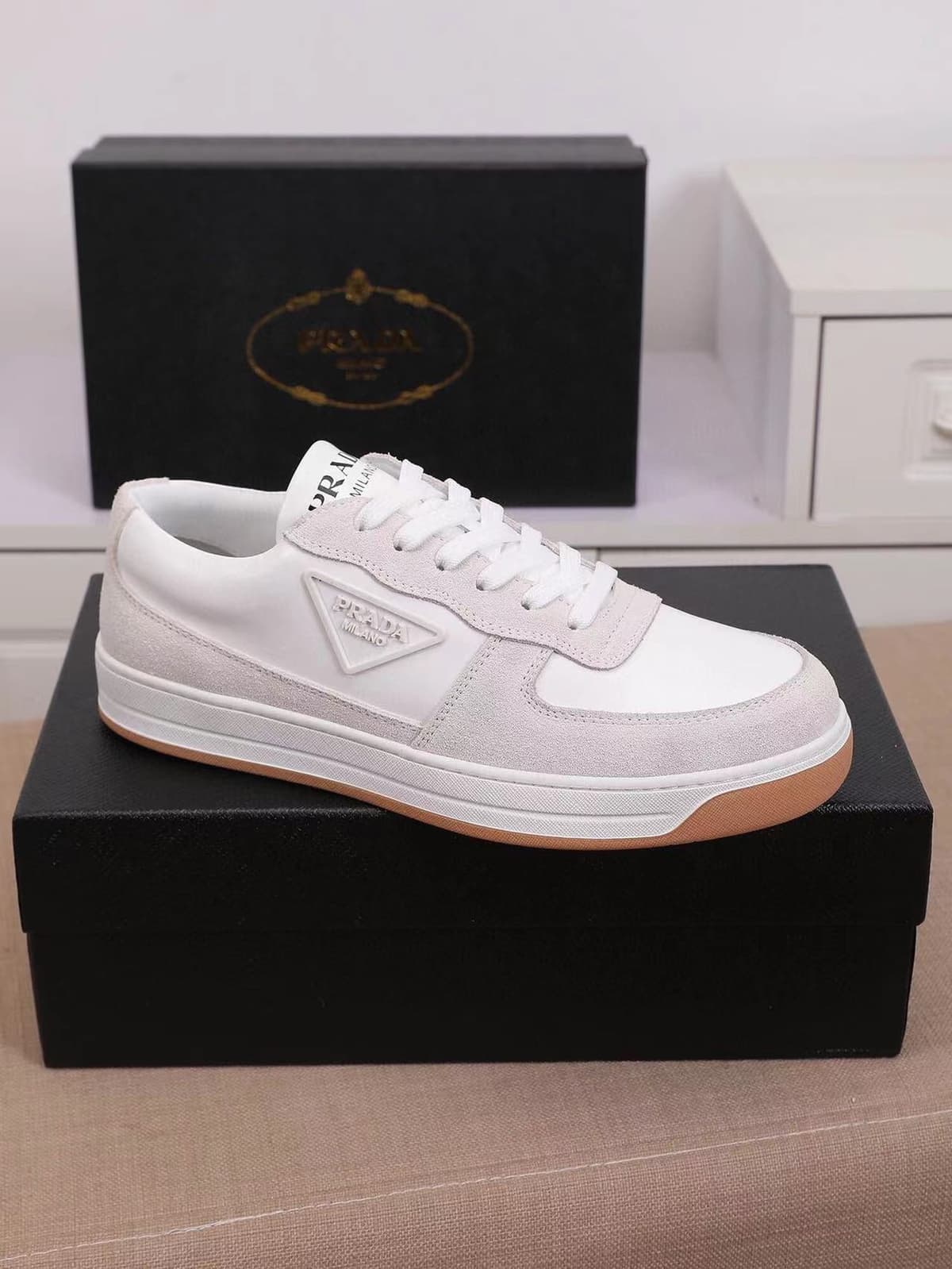 Prada Leather Sneakers