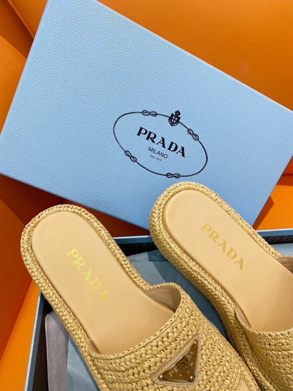 Prada Sandália flatform