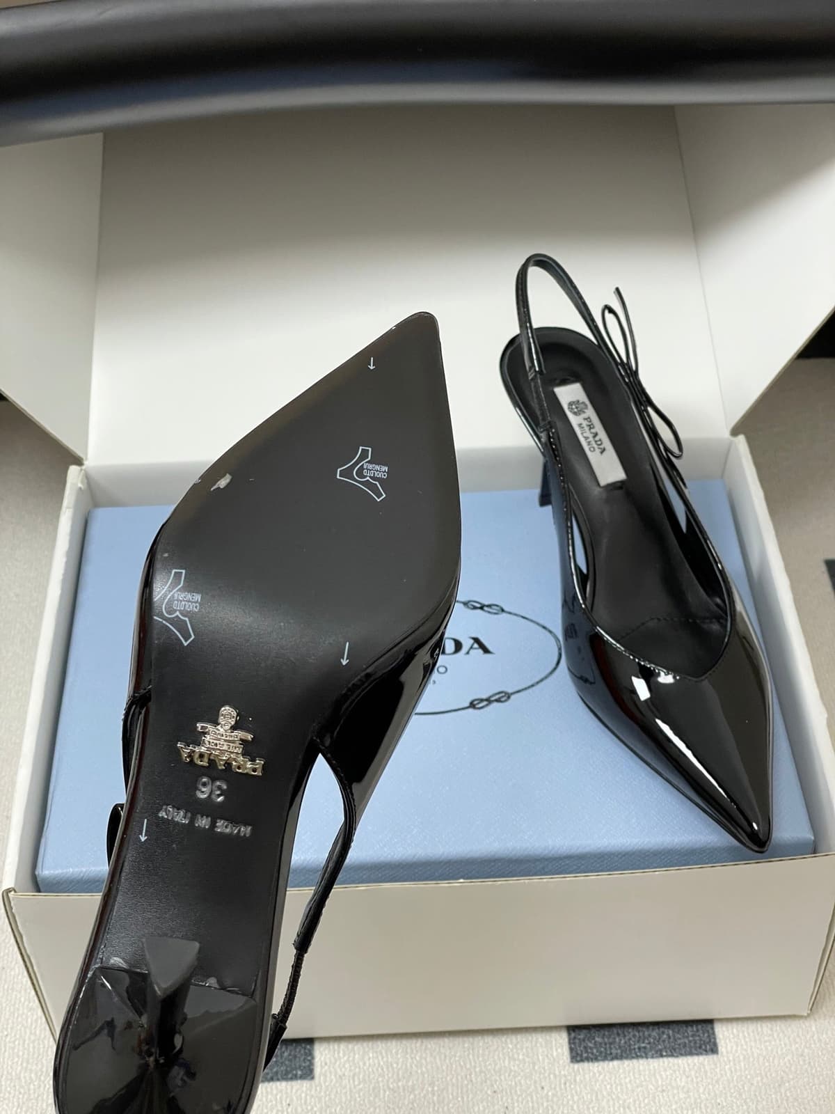 Prada Slingback Pumps Black