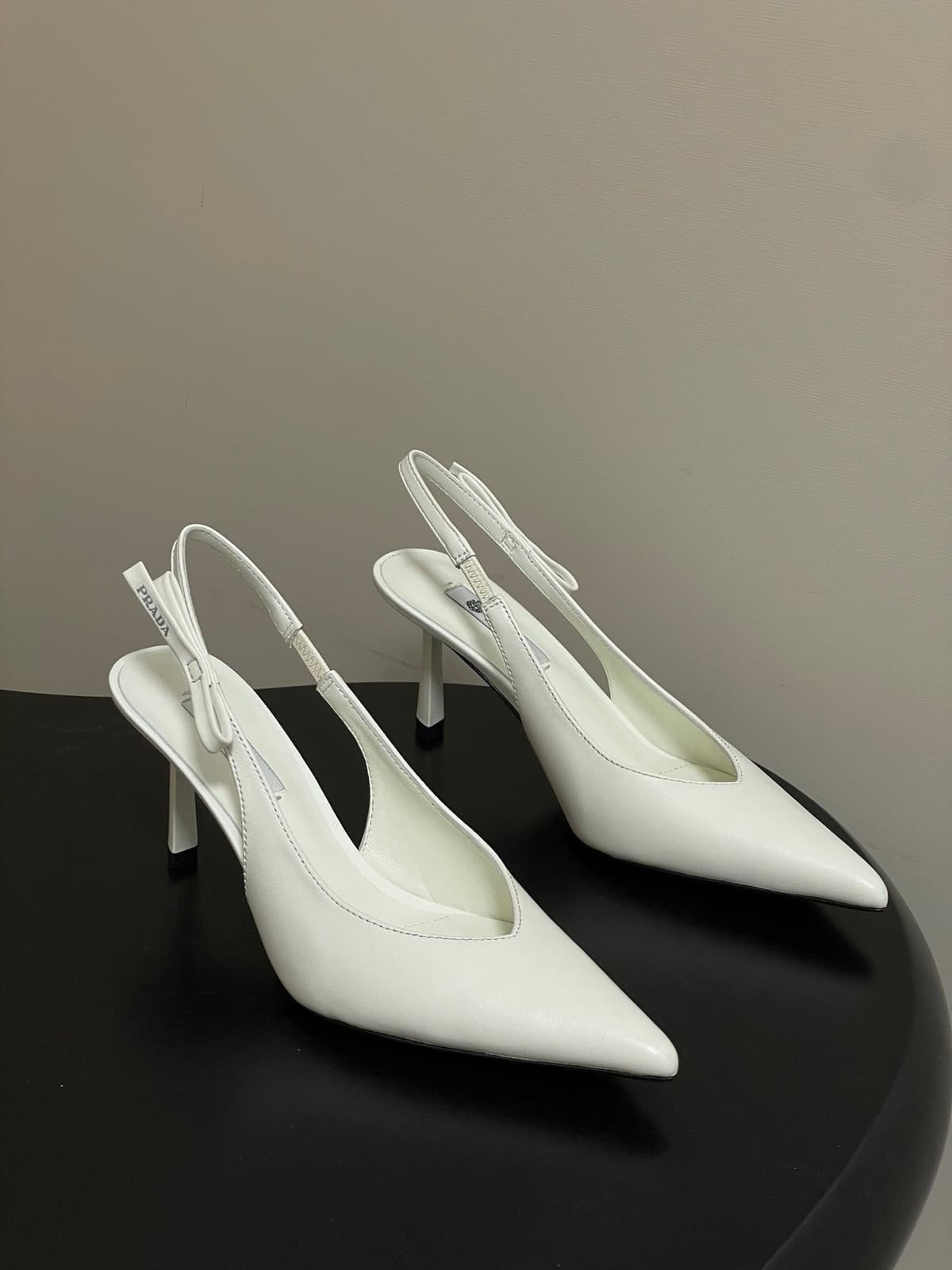 Prada Slingback Pumps White