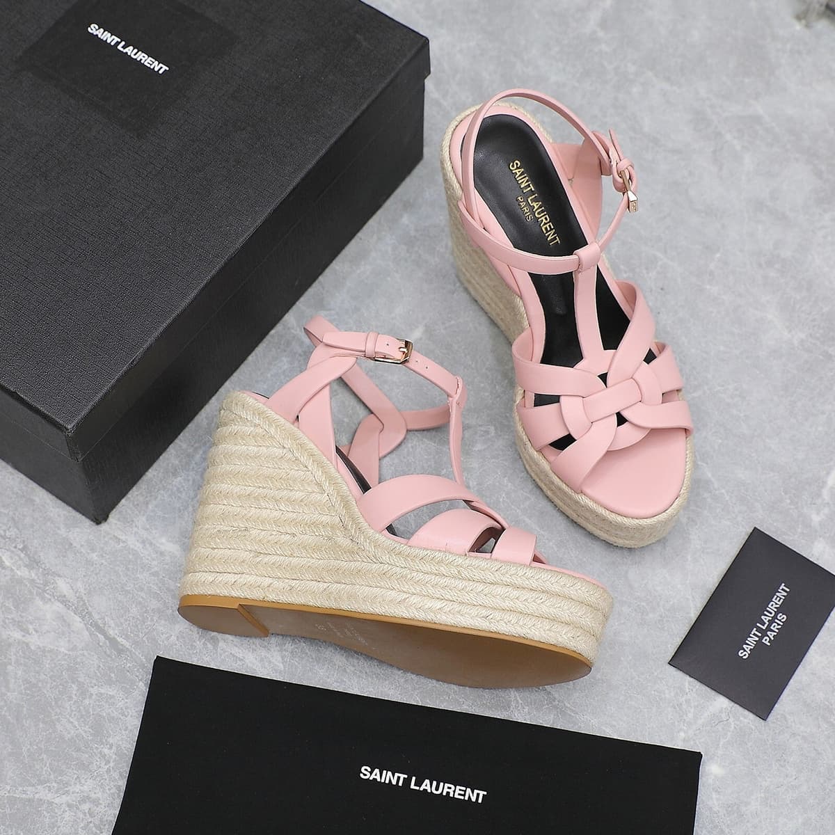 Saint Laurent Espadrille Tribute Pink