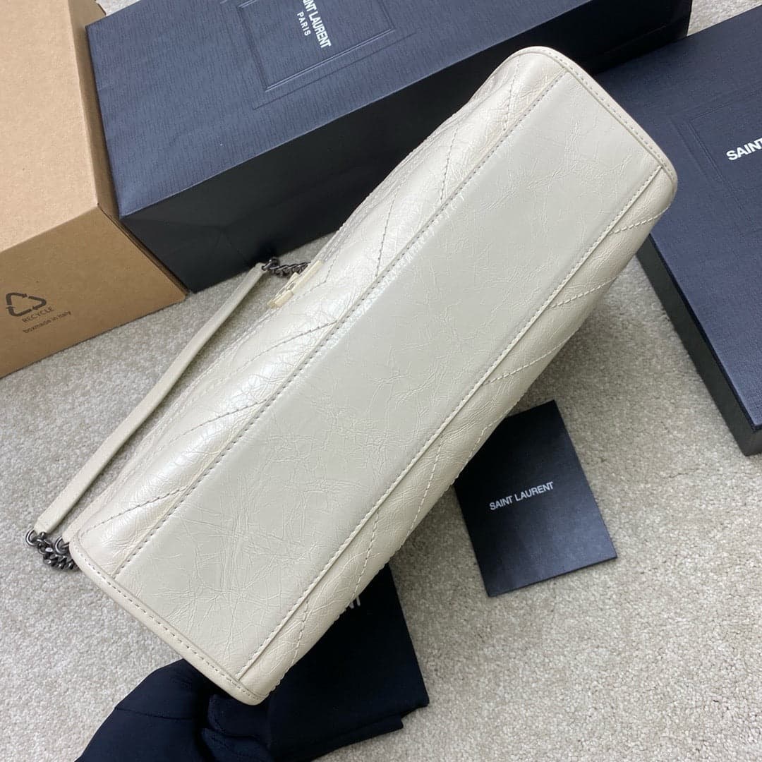 Saint Laurent Niki Shopping Bag Creme