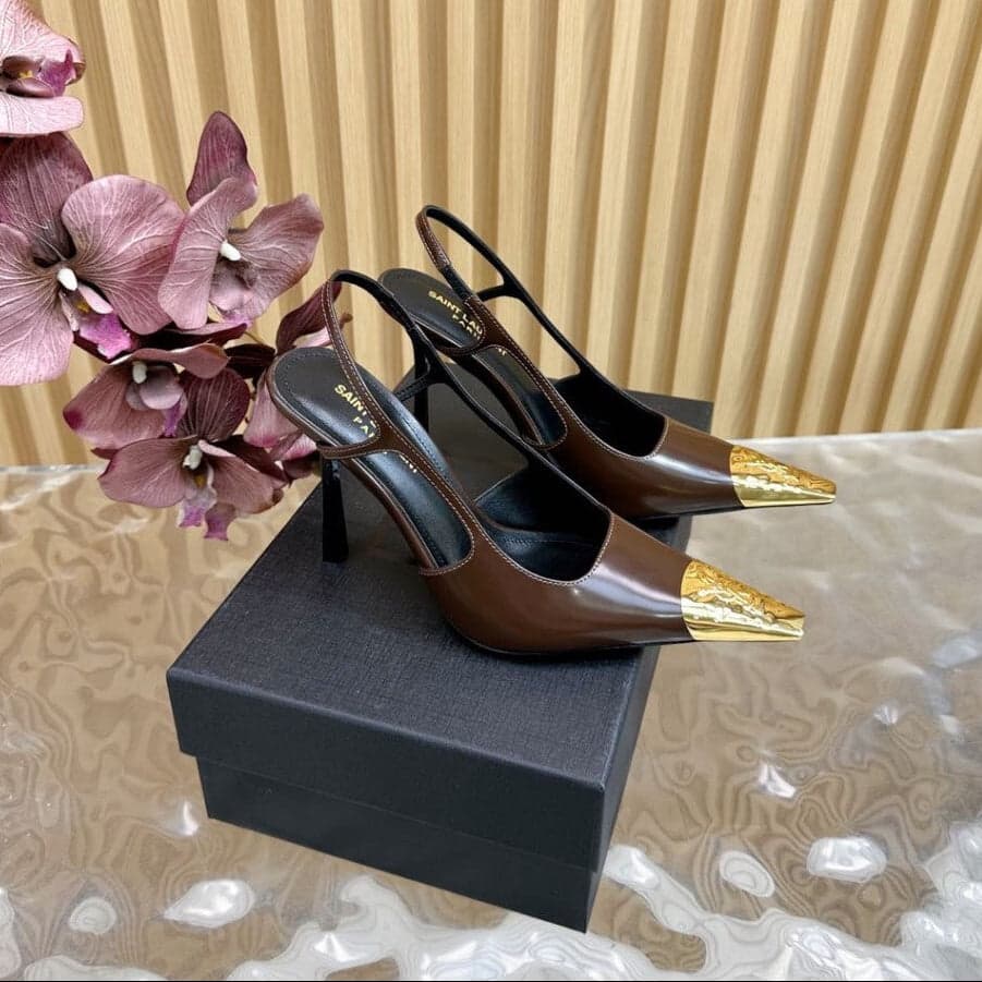 Saint Laurent Scarpin Slingback Jeanne Brown