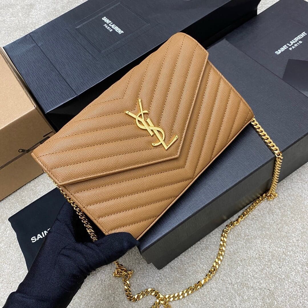 Saint Laurent Shoulder Bag Bege Camel