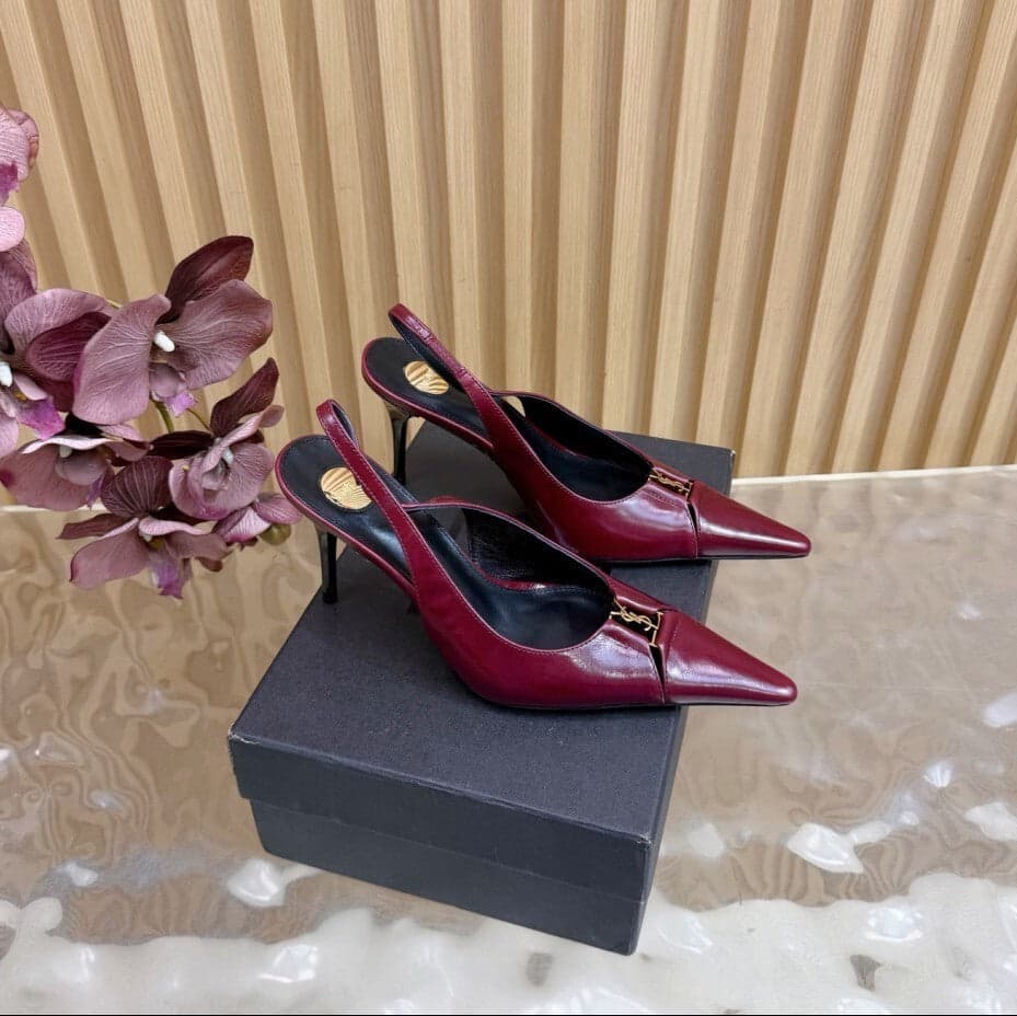 Scarpin Babylone Breteuil Saint Laurent Wine
