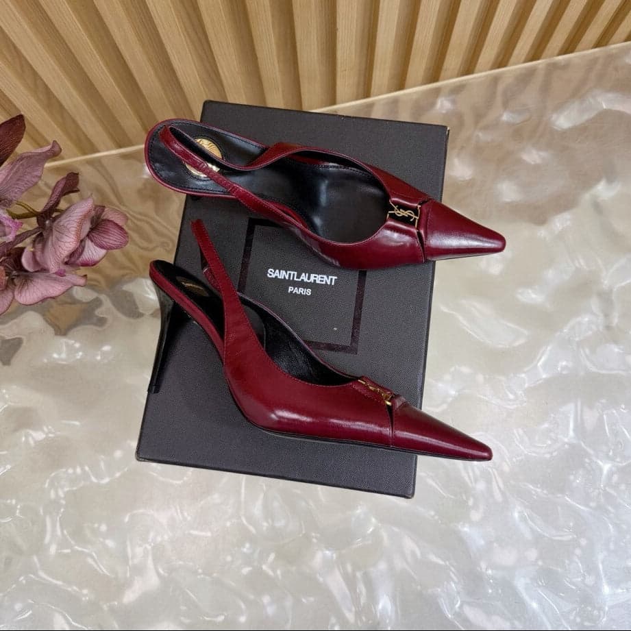 Scarpin Babylone Breteuil Saint Laurent Wine