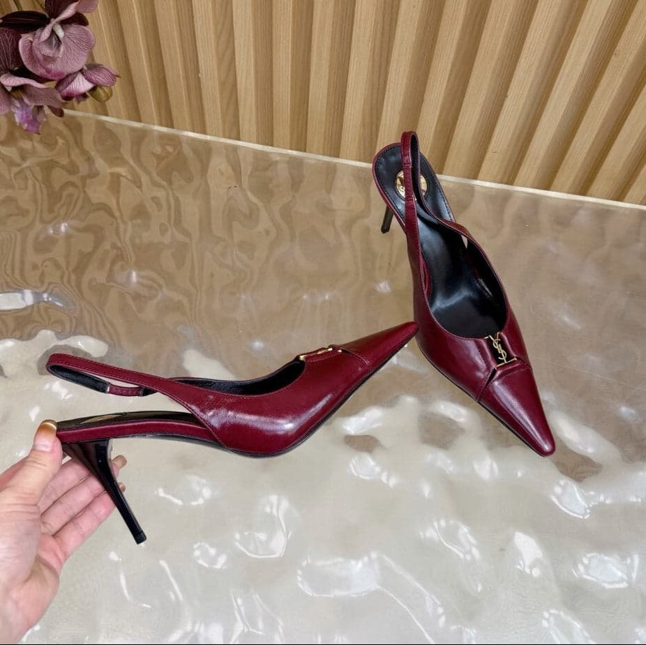 Scarpin Babylone Breteuil Saint Laurent Wine