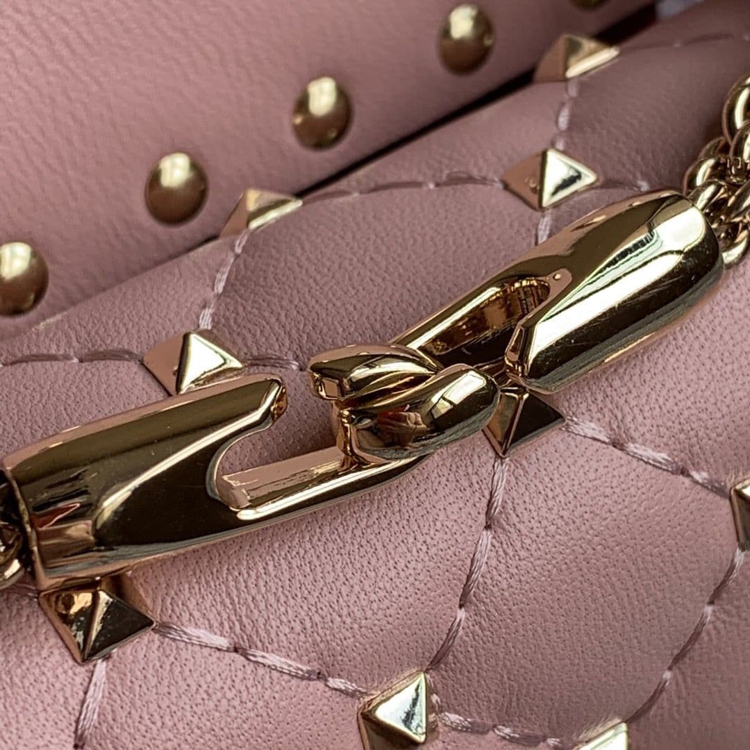 Valentino Garavani Bolsa matelassê Rose
