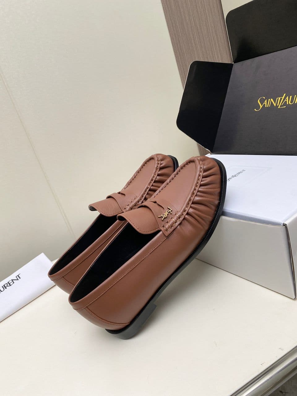 YSL Mocassim Le Loafer Brown