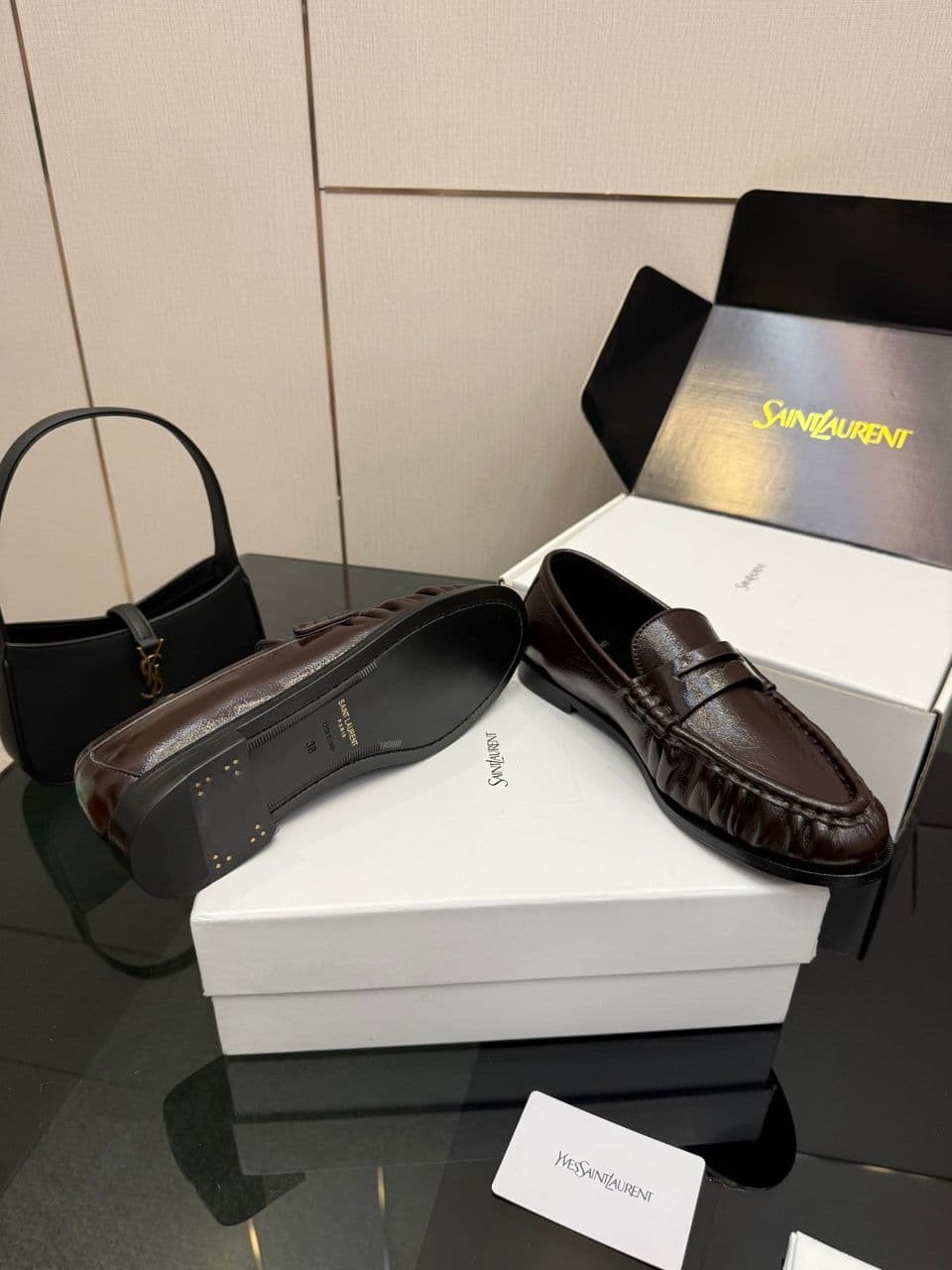 YSL Mocassim Le Loafer Brown Matte