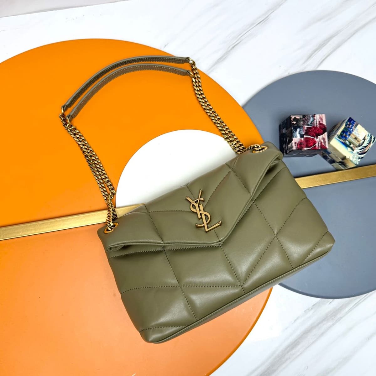 Yves Saint Laurent Medium Puffer in Nappa Leather