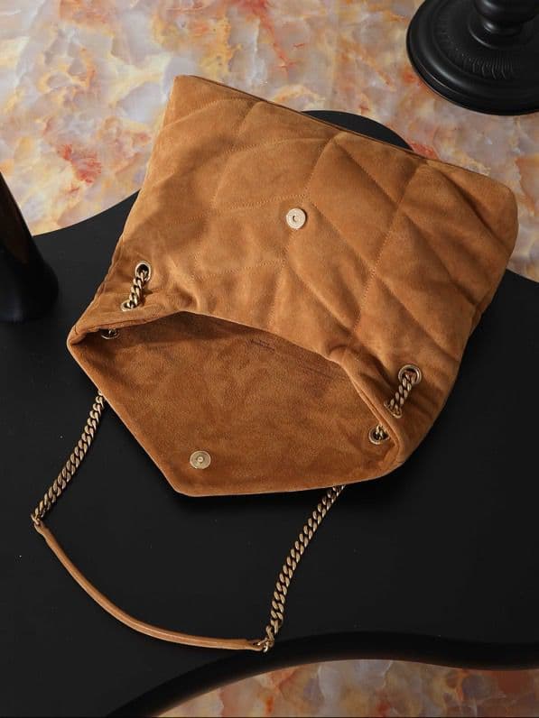 Yves Saint Laurent Medium Puffer Leather Camel ..