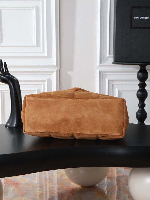 Yves Saint Laurent Medium Puffer Leather Camel ..
