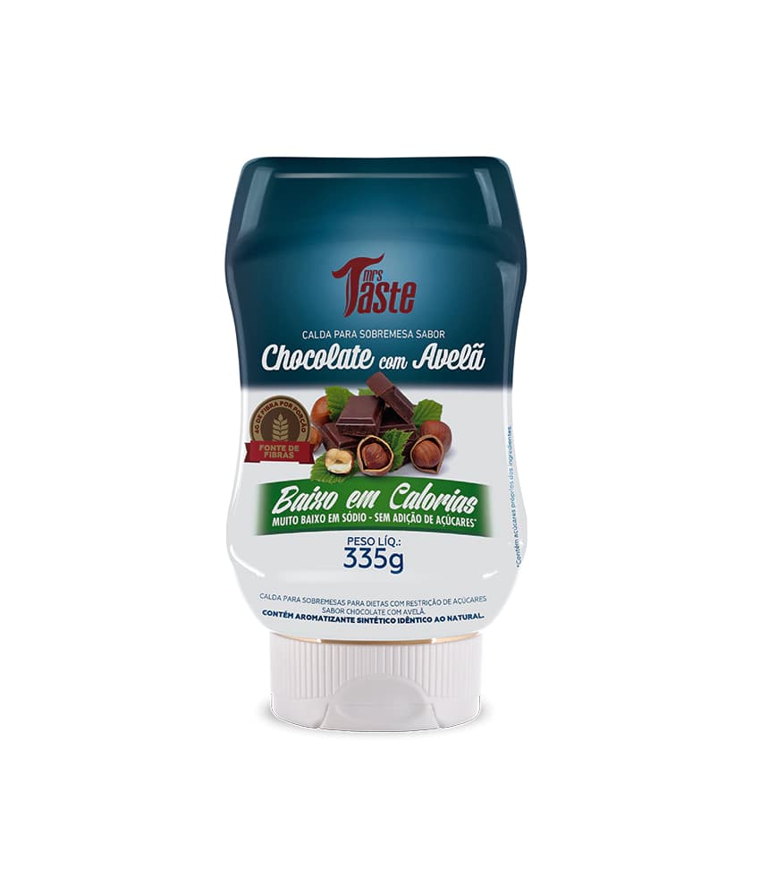 Mrs Taste Calda Para Sobremesa Sabor Chocolate Com Avelã 335g