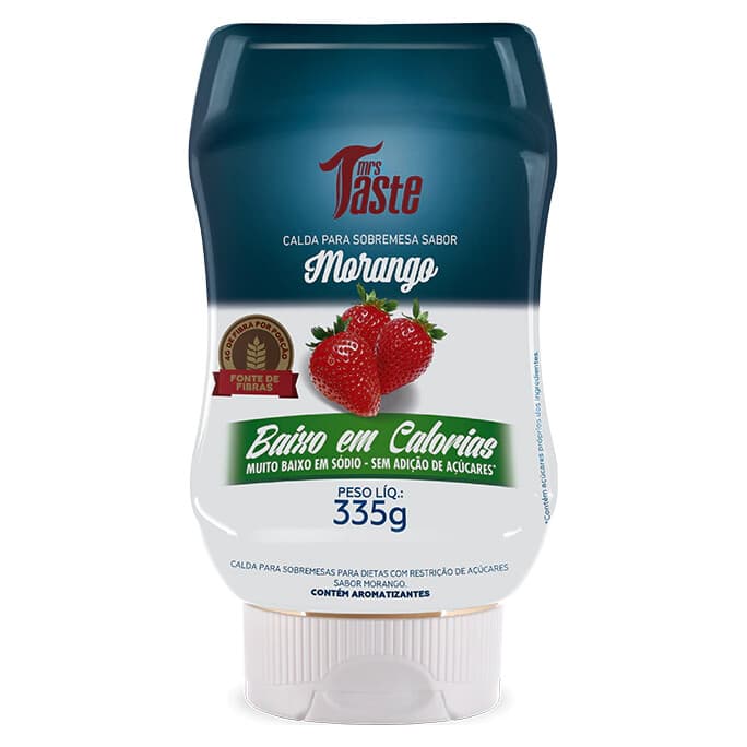 Mrs Taste Calda Para Sobremesa Sabor Morango 335g