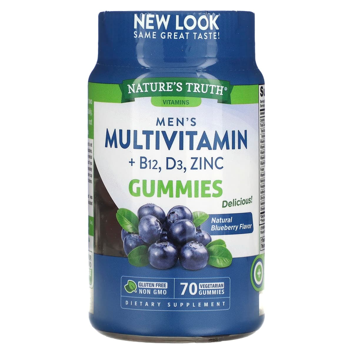 Nature's Truth Multivitamin +B12, D3, ZINC 70 Gummies