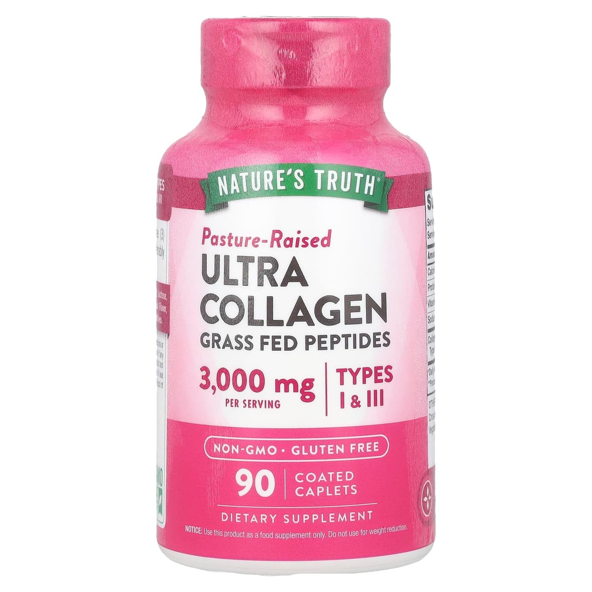Nature's Truth Ultra Collagen Types I & III 3000mg 90 Cápsulas