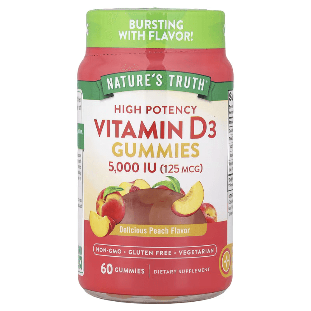 Natures Truth Vitamina D3 Gummies 5000UI (125MG) 60Gummies