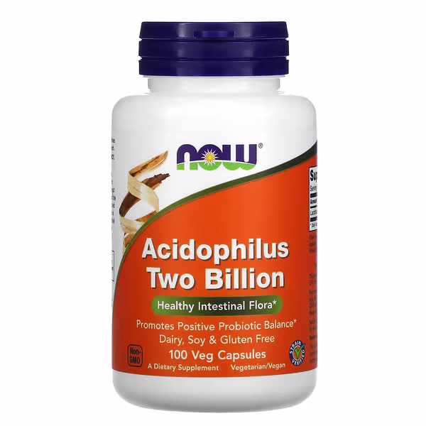 NOW Acidophilus Two Billion 100 Cápsulas