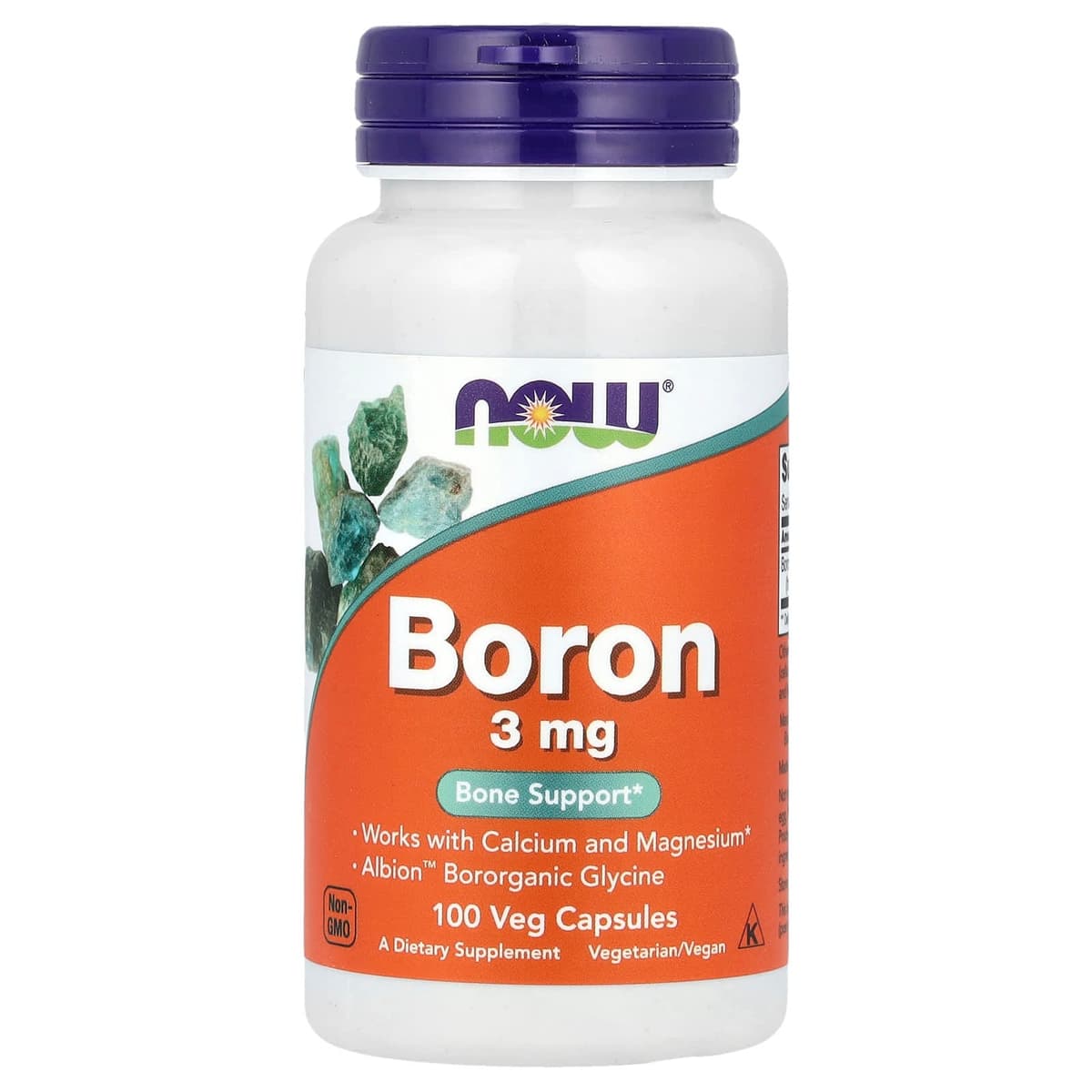 Now Boron 3mg 100 Cápsulas