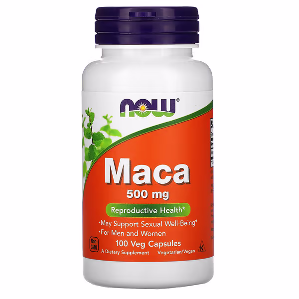 NOW Maca 500mg 100 Cápsulas