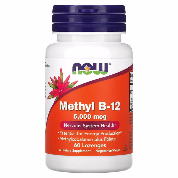 NOW Methyl B12 5000mcg 60 Cápsulas