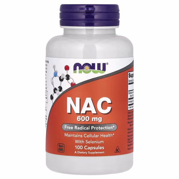 NOW NAC 600mg 100 Cápsulas