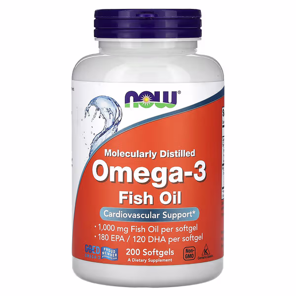 NOW Omega 3 1000mg 200 Cápsulas