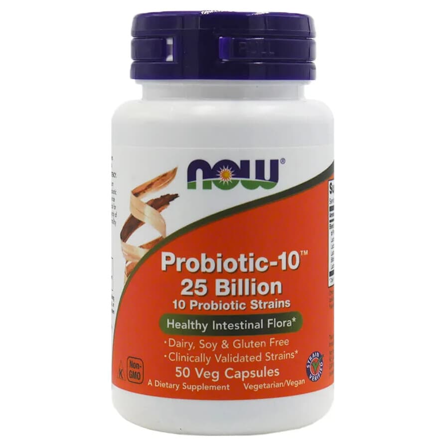 NOW Probiótico 25 Billones 50 Cápsulas