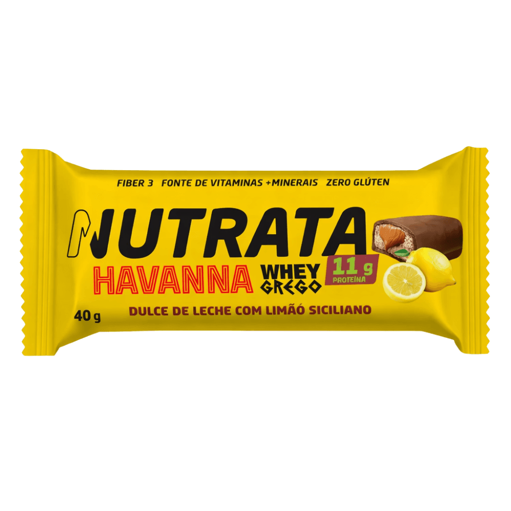 Nutrata Barra de Proteina Havanna Doce de Leite Com Limao Siciliano 40g